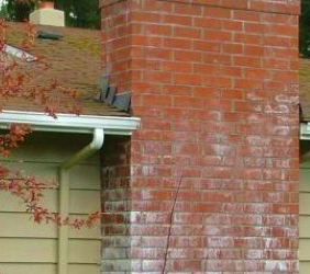 White Staining on Chimney